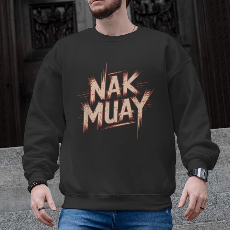 Muay Thai Fighter Nak Identity Training Practitioner Proud Men Graphic Sweatshirt
