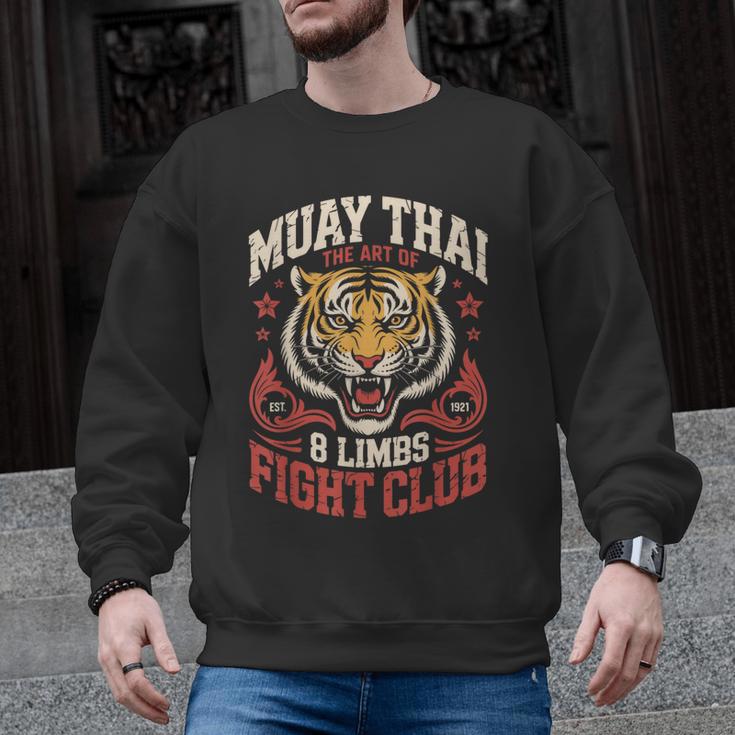 Muay Thai Fighter Tiger 8 Limbs Thai Boxing Men Graphic Sweatshirt, trending gift Muay Thai Fighter Tiger 8 Limbs Thai Boxing Men Graphic Sweatshirt, trending gift