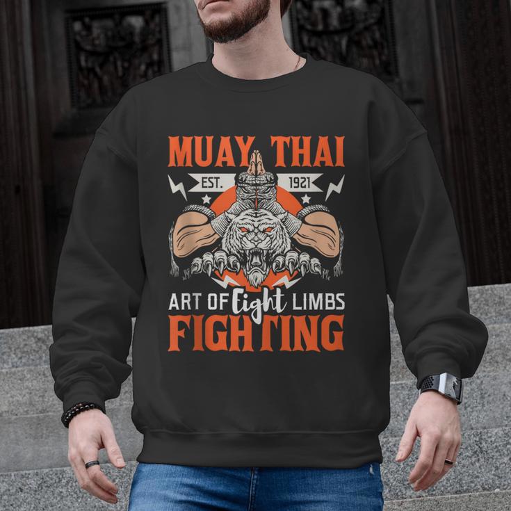 Muay Thai Fighting MMA Thai Boxing Mixed Martial Arts Men Graphic Sweatshirt