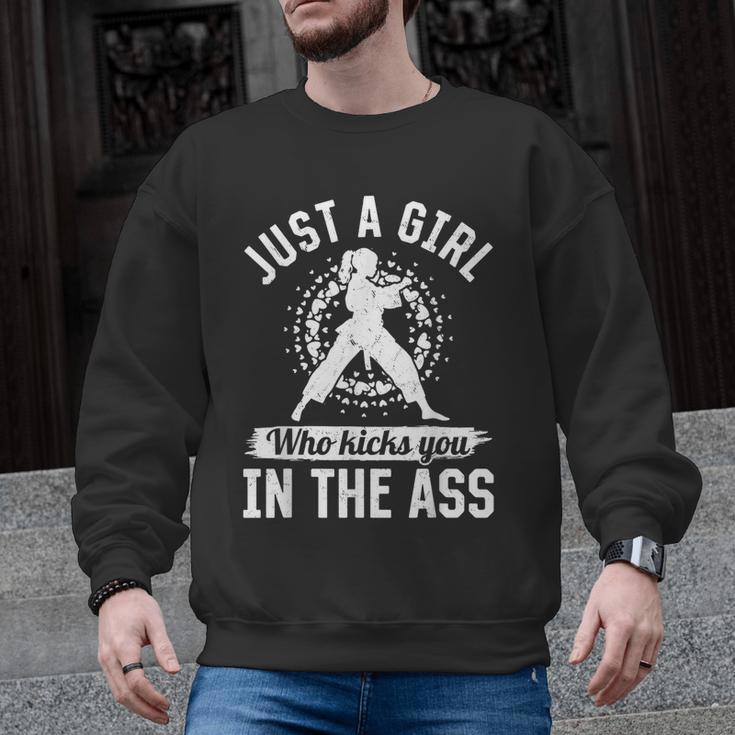 Muay Thai Girls Just a Girl Who Kicks You In The Ass Men Graphic Sweatshirt