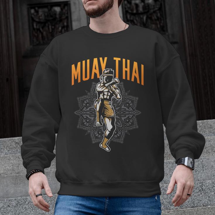 Muay Thai Hobby Martial Arts Fighter Boxing Men Graphic Sweatshirt