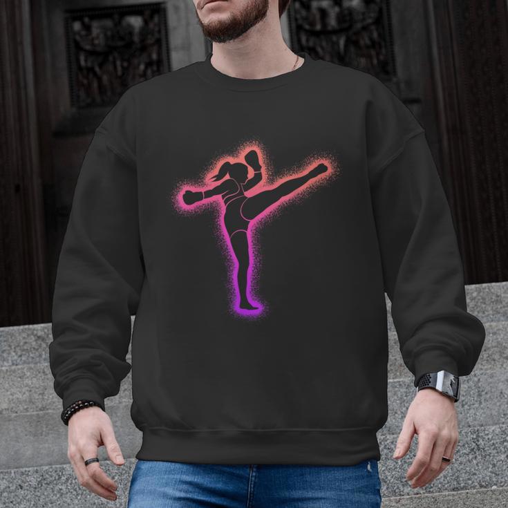 Muay Thai Martial Arts Kickboxer Women Girls Kickboxing Men Graphic Sweatshirt, trending gift Muay Thai Martial Arts Kickboxer Women Girls Kickboxing Men Graphic Sweatshirt, trending gift