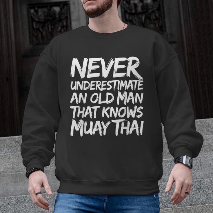 Muay Thai For Men Boys Dad Mixed Martial Arts Men Graphic Sweatshirt