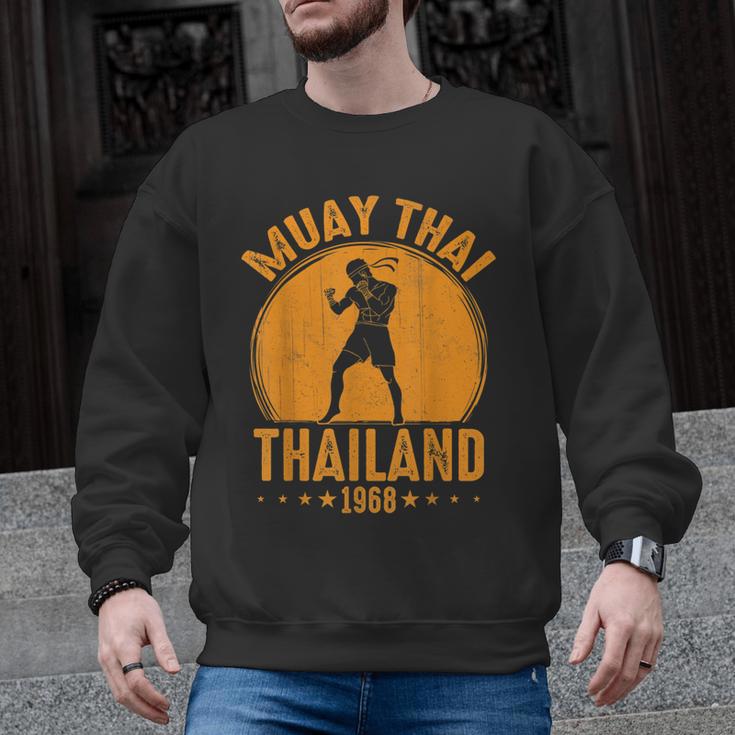 Muay Thai Thailand 1968 Slogan Sport Men Graphic Sweatshirt