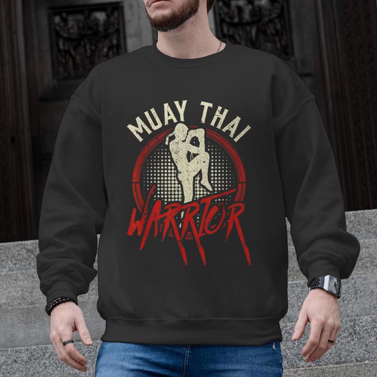 Muay Thai Warrior Fighter Boxing Martial Arts Hobby Men Graphic Sweatshirt