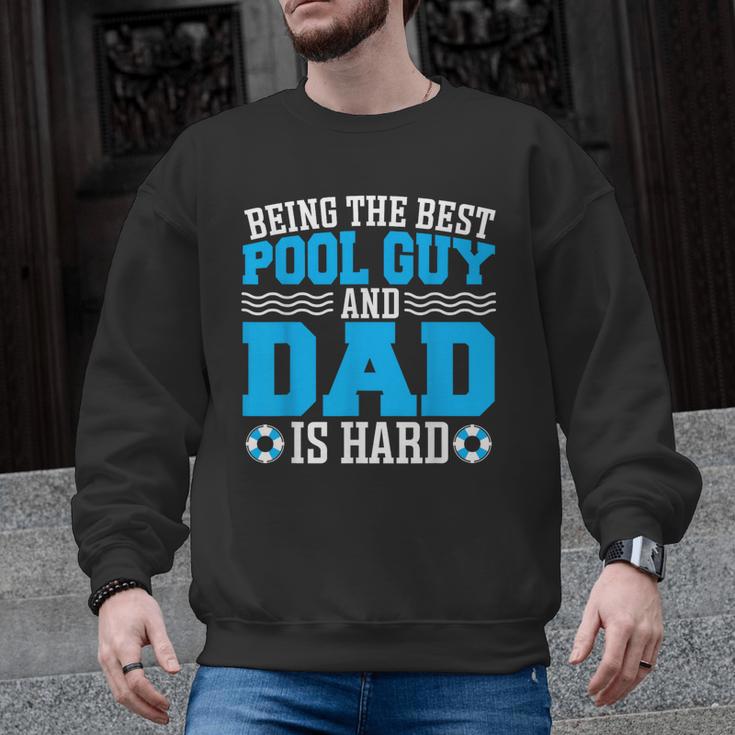 Pool Guy And Pool Dad Men Swimming Pool Owner Men Graphic Sweatshirt
