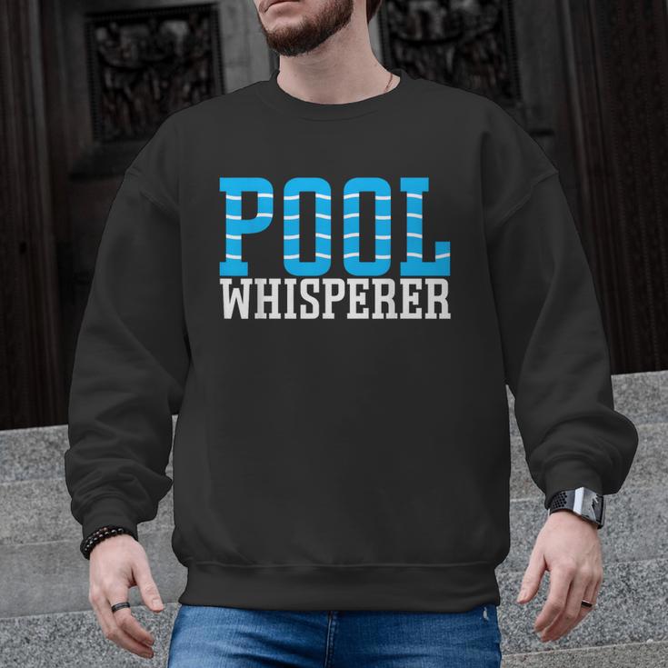 Pool Guy Pool Whisperer Boy Men Swimming Pool Men Graphic Sweatshirt