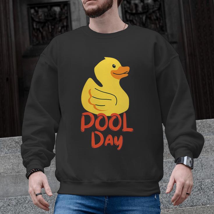 Pool Swimming Day Men Graphic Sweatshirt