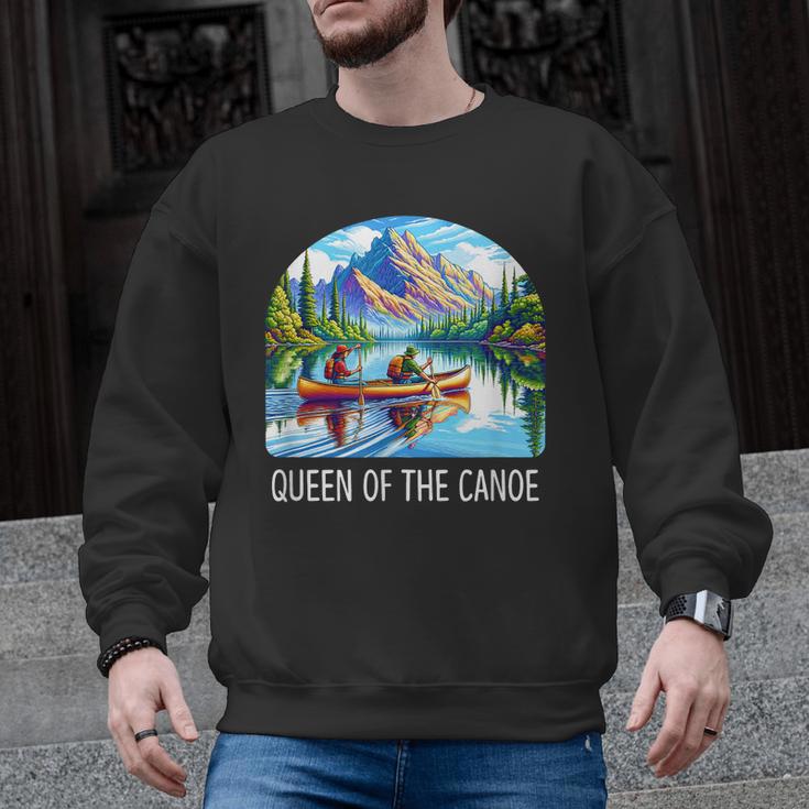 Queen Of The Canoe Canoeing Men Graphic Sweatshirt