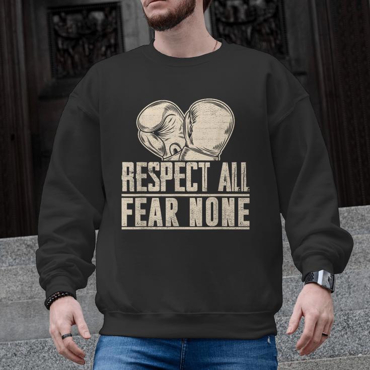 Respect All Fear None Muay Thai Men Graphic Sweatshirt