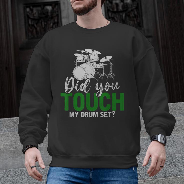 Rock Musical Instrument Band Drummer Drum Kit Men Graphic Sweatshirt