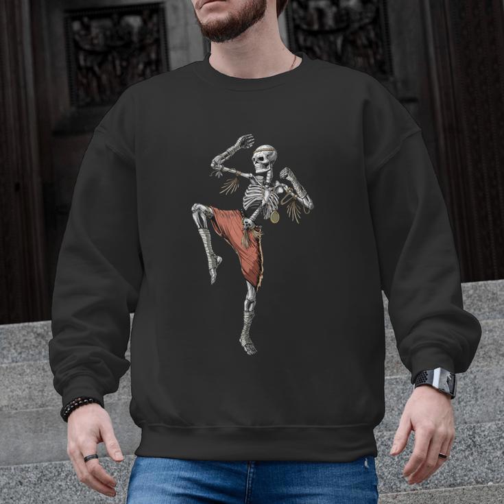 Skeleton Muay Thai Boxing Karate Kickboxing Martial Arts Men Graphic Sweatshirt, trending gift Skeleton Muay Thai Boxing Karate Kickboxing Martial Arts Men Graphic Sweatshirt, trending gift