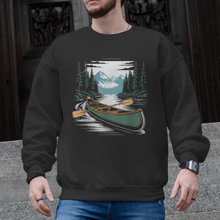 Solo Canoe Tourer Who Knows Every Rapid Campsite Portage Men Graphic Sweatshirt