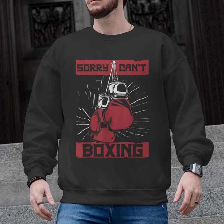 Sorry Can't Boxing Professional Boxer Muay Thai Boxing Men Graphic Sweatshirt, trending gift