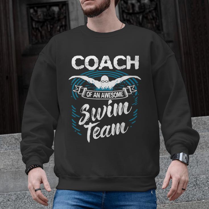 Swim Coach Professional Instructor Swimming Lesson Sport Men Graphic Sweatshirt