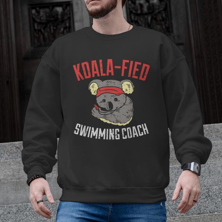 Swim Coach Saying Cute Swimming Coach Appreciation Men Graphic Sweatshirt