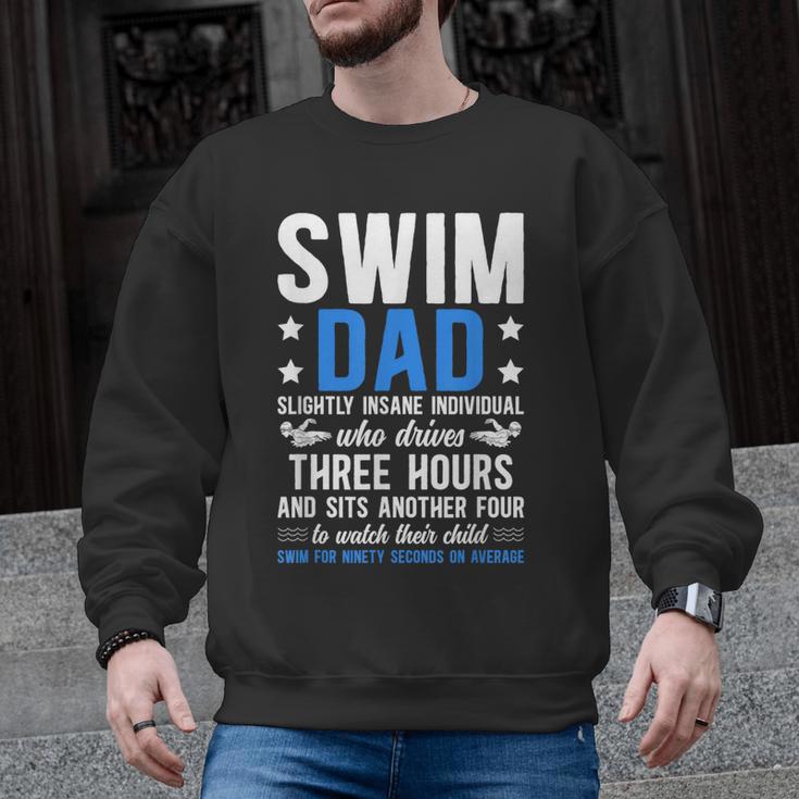 Swim Dad Definition Dad Of A Swimmer Father Swimming Dad Men Graphic Sweatshirt