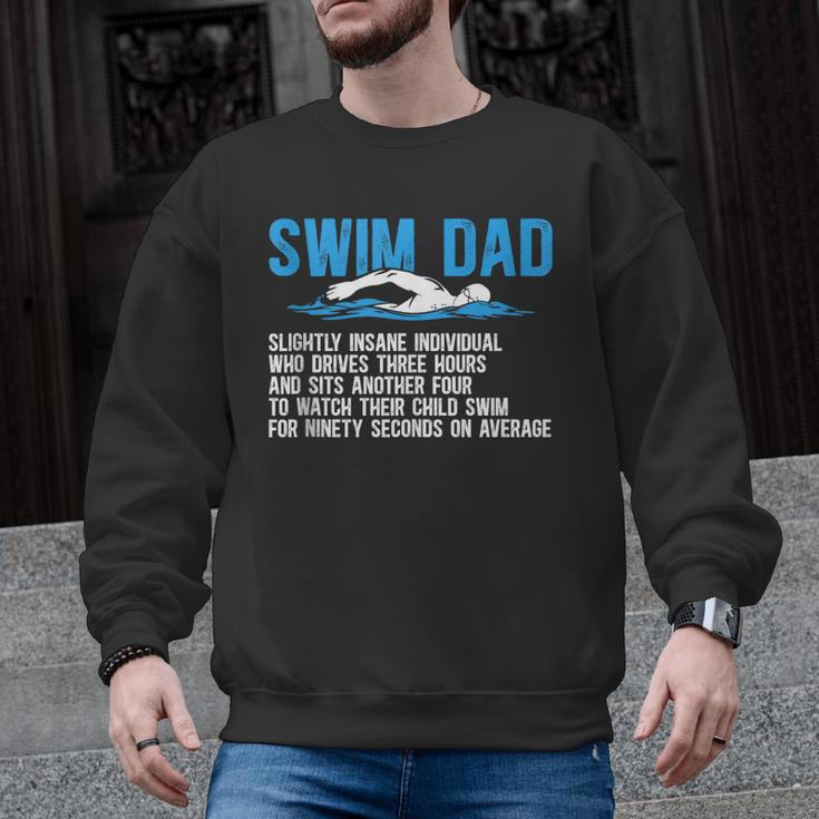 Swim Dad Definition Swimming Dad Of A Swimmer Father Men Graphic Sweatshirt