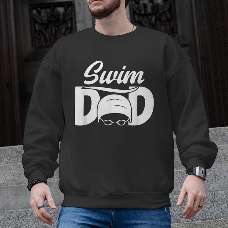 Swim Dad Proud Swimming Dad Of A Swimmer Dad Swim Father Men Graphic Sweatshirt