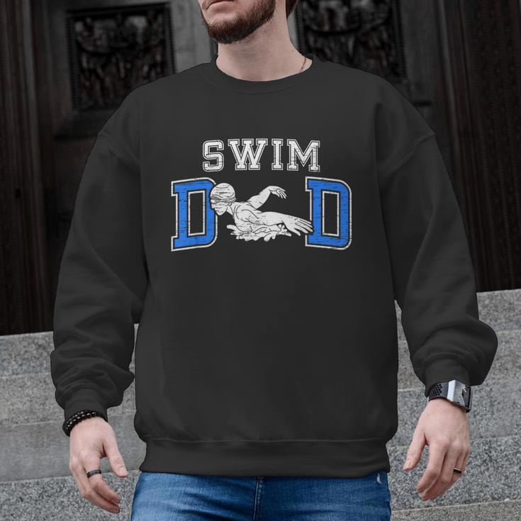 Swim Dad Of A Swimmer Dad Proud Swim Father Swimming Dad Men Graphic Sweatshirt