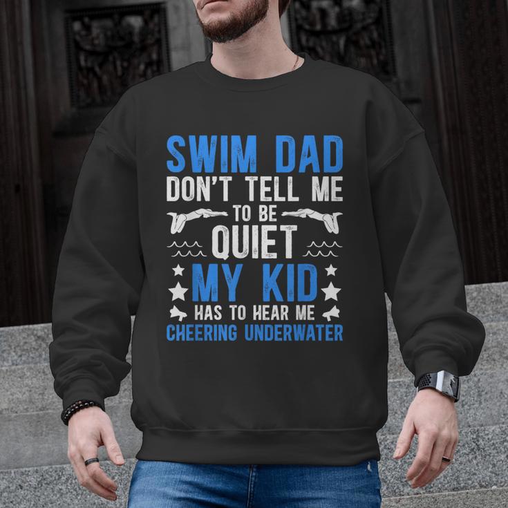 Swim Dad Swimming Dad Of A Swimmer Dad Swim Father Men Graphic Sweatshirt