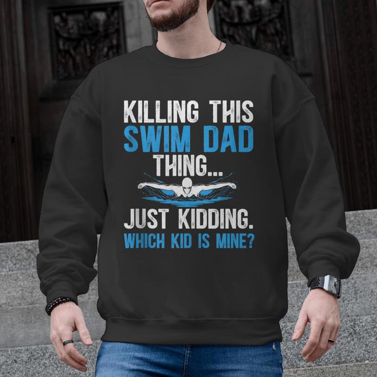This Swim Dad Thing Swimming Dad Of A Swimmer Father Men Graphic Sweatshirt