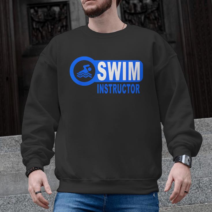 Swim Instructor Swimming Teacher Classes Men Graphic Sweatshirt