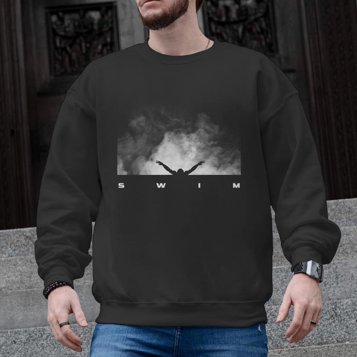 Swim Swimmer Swimming Men Graphic Sweatshirt