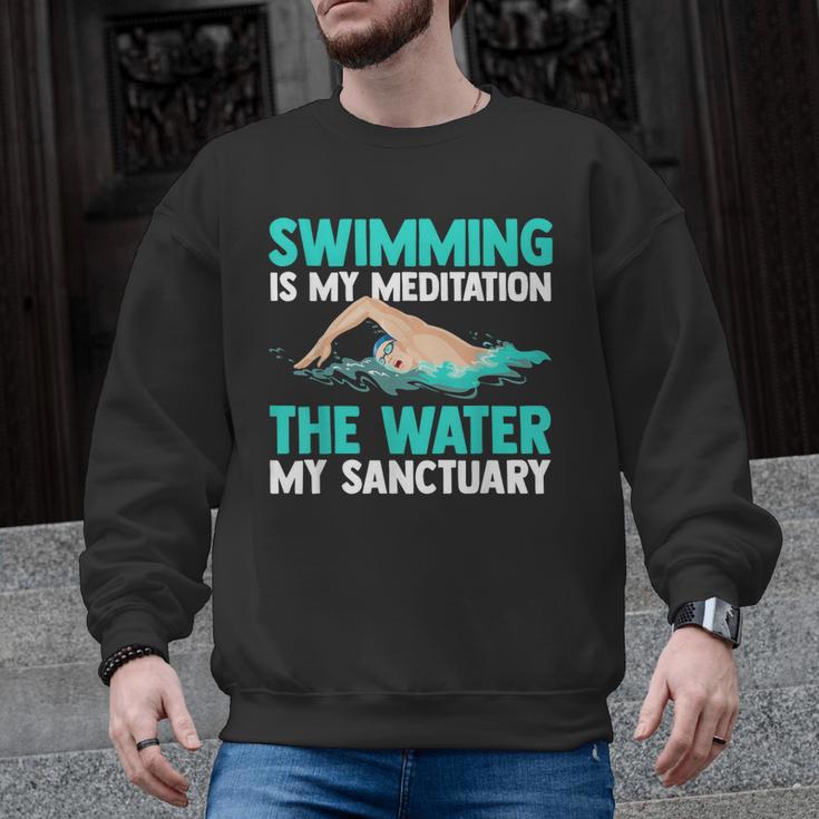 Swim Swimmers Swimming Men Graphic Sweatshirt
