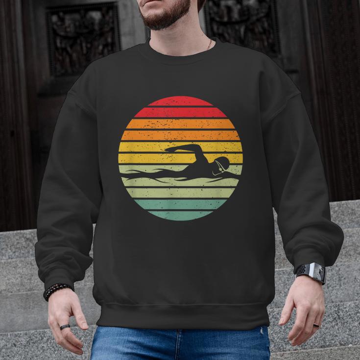 Swimming & Water Sport Vintage For Swimmers & Swim Coaches Men Graphic Sweatshirt