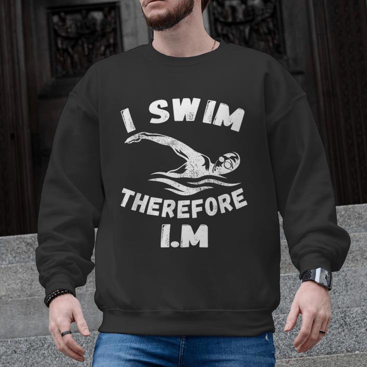Swimming Competitive Freestyle Swim For Swimmer Men Graphic Sweatshirt