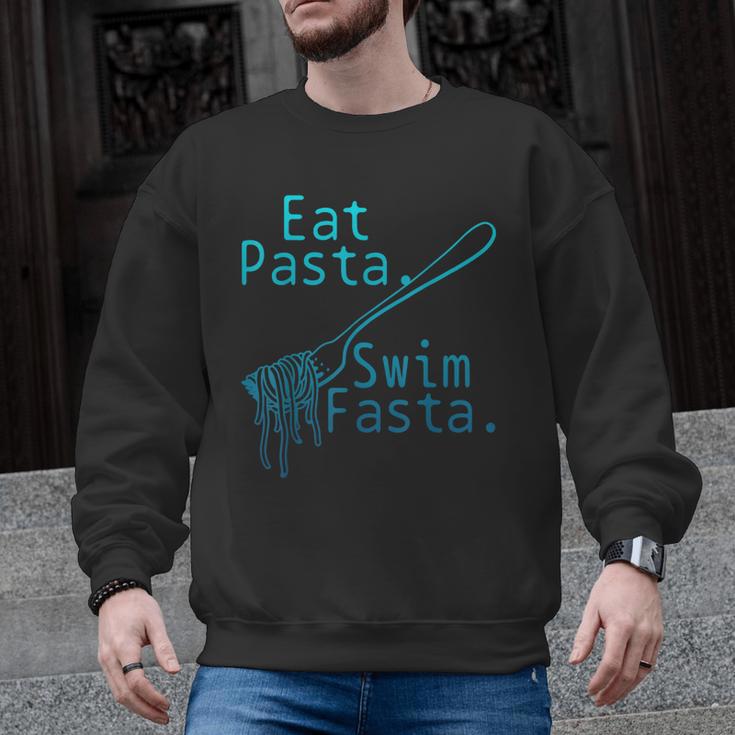 Swimming Eat Pasta Swim Fasta Swimmer Men Graphic Sweatshirt
