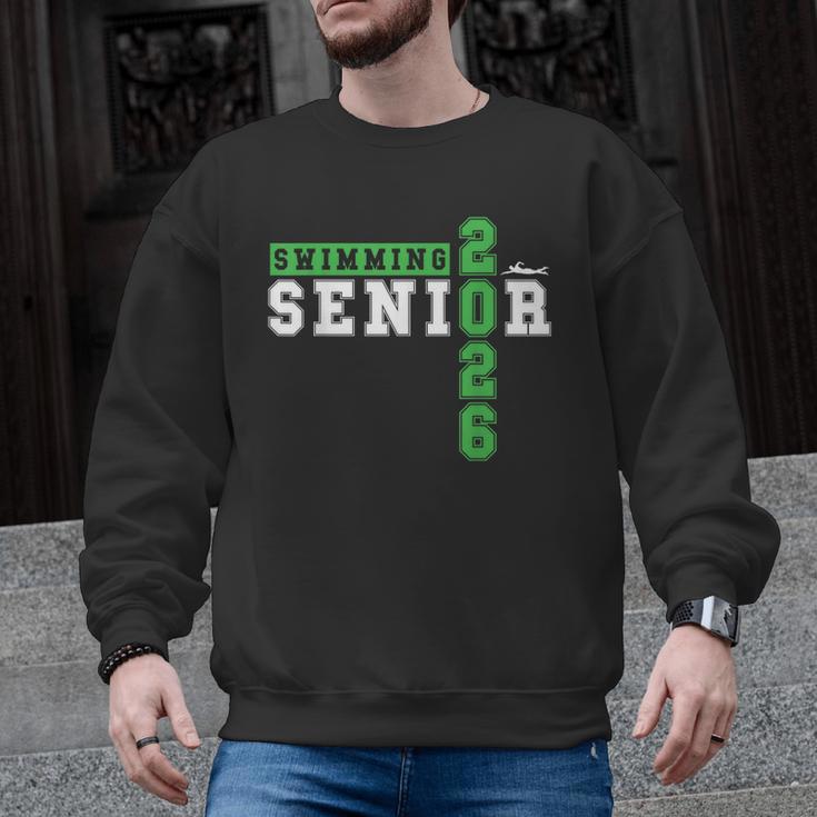 Swimming Senior Night Swim Senior 2026 Graduation 33 Men Graphic Sweatshirt