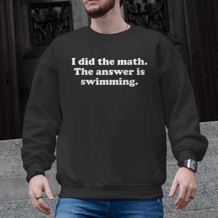 Swimming Or Swimmer Swim Coach Men Women Girls Boys Men Graphic Sweatshirt