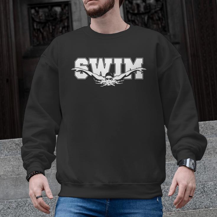Swimming For Swimmers Competitive Athletes Men Graphic Sweatshirt