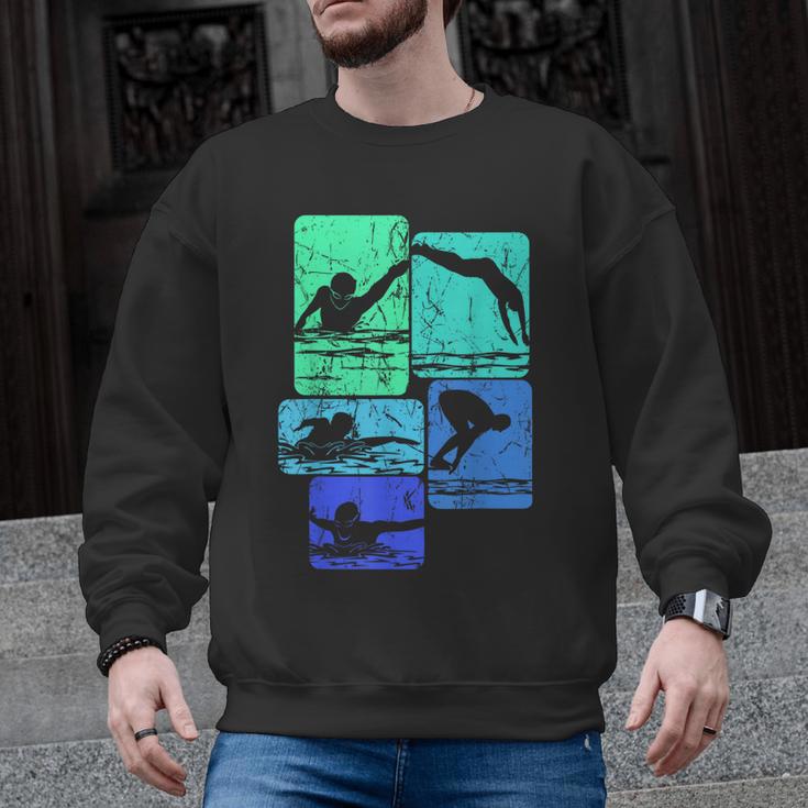 Swimming Swimmers Men Graphic Sweatshirt