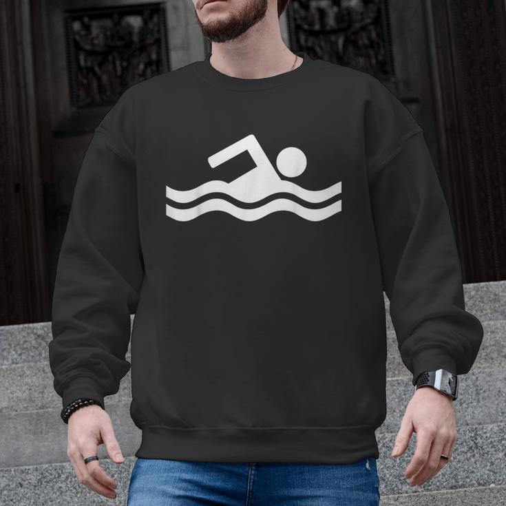 Swimming Symbol Men Graphic Sweatshirt