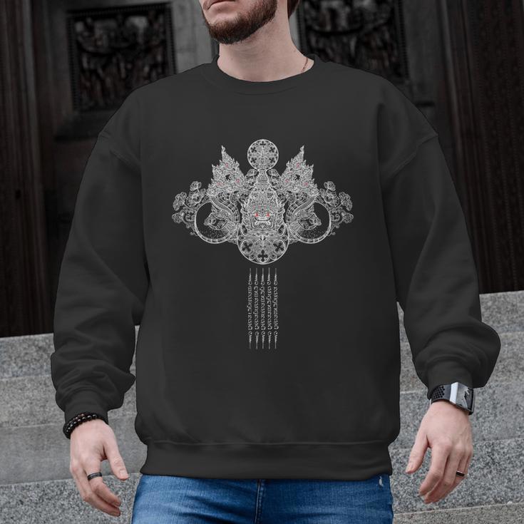 Thai Sak Yant Tattoo Muay Thai Art Men Graphic Sweatshirt, trending gift