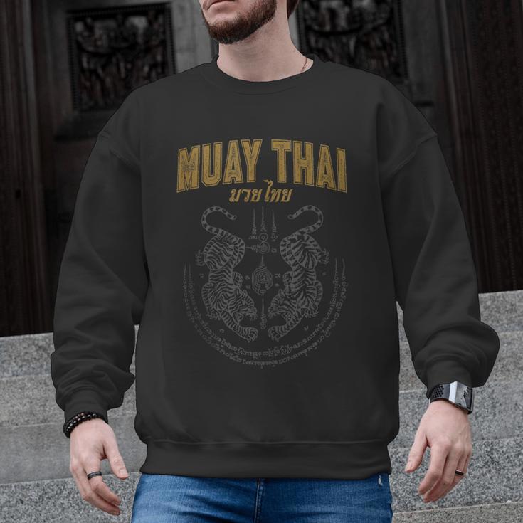 Twin Tiger Sak Yant Muay Thai Tank Top Men Graphic Sweatshirt