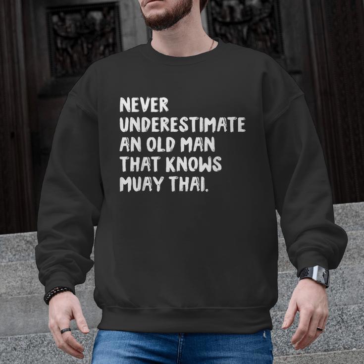 Never Underestimate An Old Man That Knows Muay Thai Men Graphic Sweatshirt, trending gift Never Underestimate An Old Man That Knows Muay Thai Men Graphic Sweatshirt, trending gift
