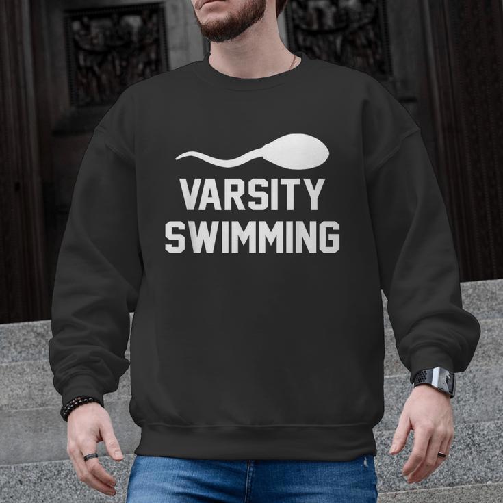Varsity Swimming For Men Women Men Graphic Sweatshirt