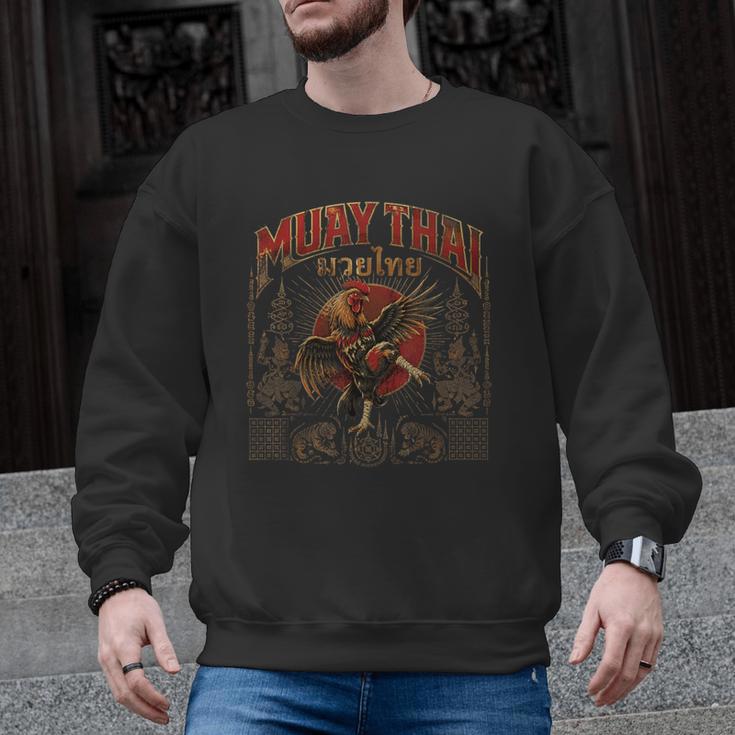 Vintage Muay Thai Legend Thai Boxing Fighter Art Chicken Men Graphic Sweatshirt, trending gift Vintage Muay Thai Legend Thai Boxing Fighter Art Chicken Men Graphic Sweatshirt, trending gift