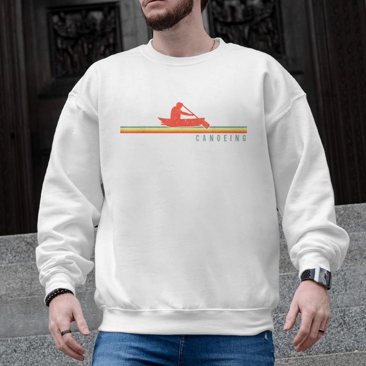 Canoe Canoeing Retro Vintage Canoeing Men Graphic Sweatshirt