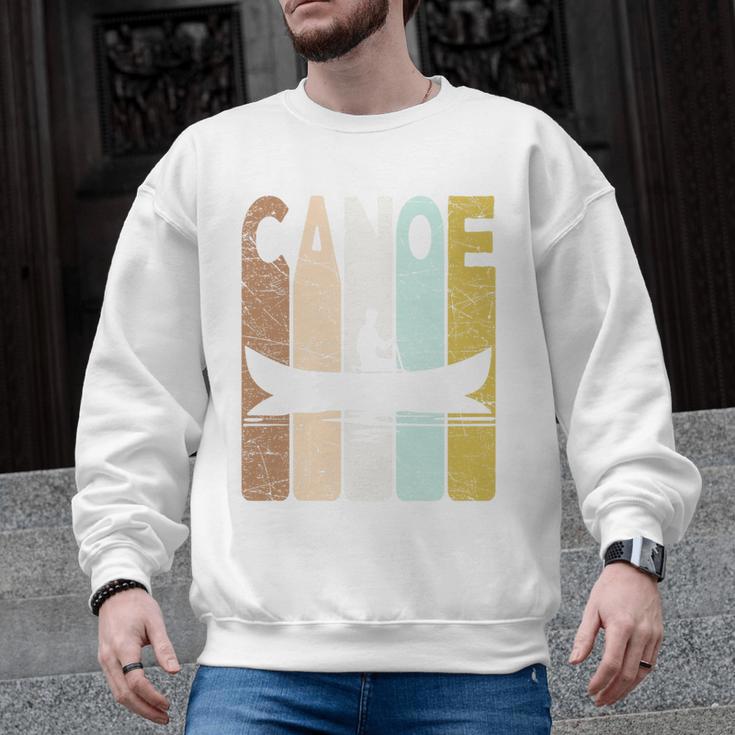 Canoe Vintage Canoeing Retro Canoe Paddling Premium Tri-Blend Men Graphic Sweatshirt
