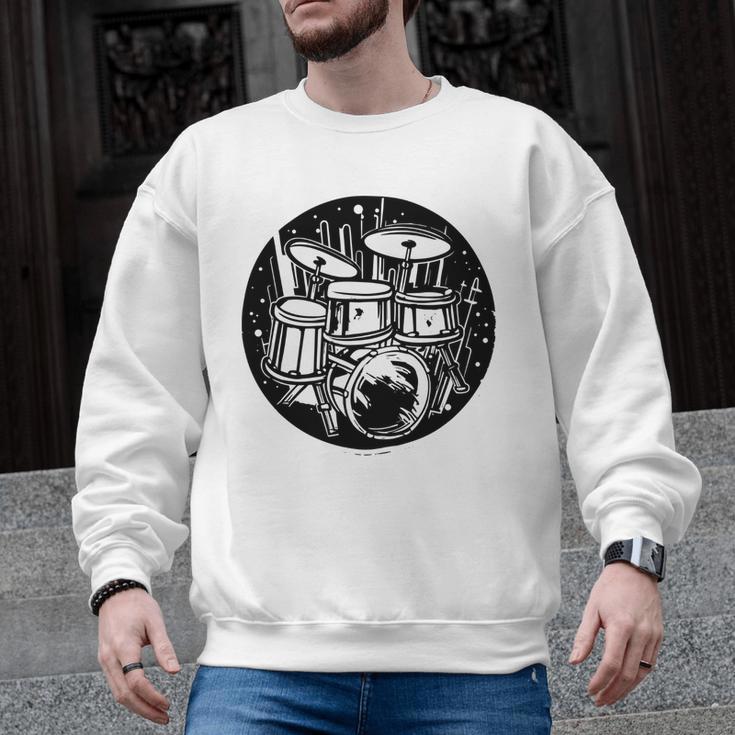 Drum Kit Drums Sweatshirt Men Graphic Sweatshirt, trending gift