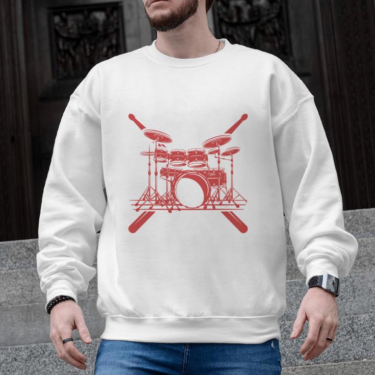 Drum Kit Percussion For Drummer Percussionist Musician Men Graphic Sweatshirt, trending gift