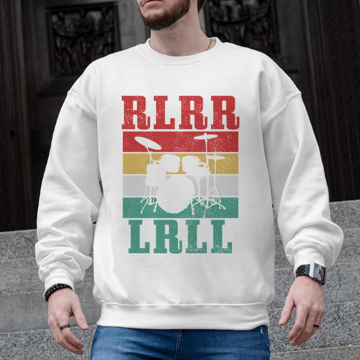Drummer RLRR LRLL Vintage Drum Kit Sweatshirt Men Graphic Sweatshirt, trending gift
