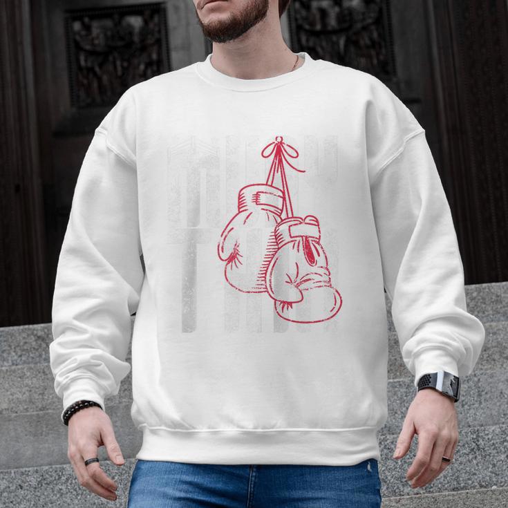 Fighter Gloves Muay Thai Raglan Baseball Tee Men Graphic Sweatshirt
