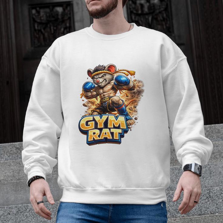 Gym Rat Kickboxing Nak Muay Thai Boxing Fighter Men Graphic Sweatshirt