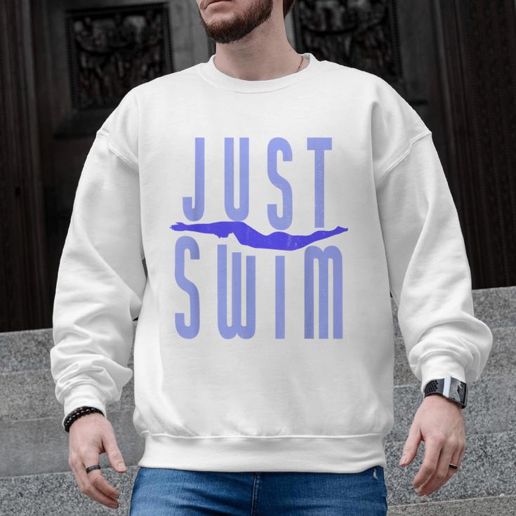 Just Swim Swimmer Swimming Men Graphic Sweatshirt